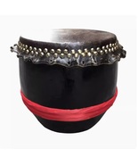 Cowhide drum 12 inches black Lion dance drum Chinese drum percussion instrument - $499.00