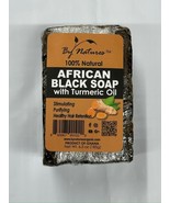 BY NATURES 100% NATURAL AFRICAN BLACK SOAP WITH TURMERIC OIL 6.5oz - $5.59