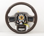 OEM 2021-2023 Ford F-150 F150 King Ranch Brown Steering Wheel With Clock... - $395.01