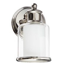 Livex Lighting 40211-35 Middlebush 1 Light Wall Sconce, Polished Nickel - $163.99