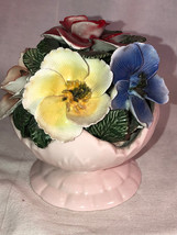 Staffordshire Porcelain Flower Display - £16.02 GBP