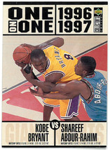 Kobe Bryant 1996-97 Upper Deck Collector&#39;s Choice One On One Rookie Card (RC) #3 - £26.55 GBP