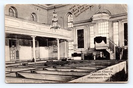 Interno Christ Chiesa Alexandria Virginia VA 1908 DB Cartolina Q4 - £3.18 GBP