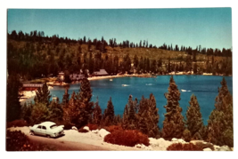 Meeks Bay Resort Lake Tahoe California CA UNP Mirro Krome Frasher Postcard 1950s - £11.34 GBP