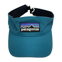 Patagonia P6 Visor Cap Women&#39;s Teal Logo Embroidered Adjustable Strapbac... - $19.34