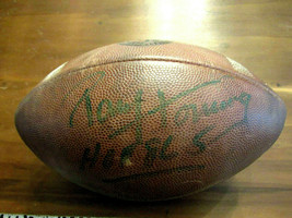 PAUL HORNUNG # 5 NOTRE DAME IRISH HOF SIGNED COLLEGE GAME USED FOOTBALL ... - £315.80 GBP