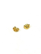 18k Yellow Gold Replacement Earring Back Push Stud ( 1 Piece) - £15.51 GBP