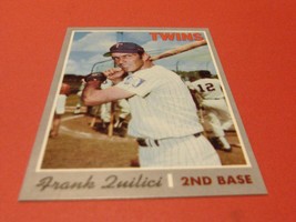 1970 Topps Frank Quilici #572 Twins Baseball Nm / Mint Or Better !! - £19.65 GBP