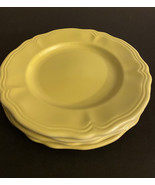 Set of 4 Vintage Federalist Ironstone 7.5&quot; Bread Plates - Buttercup Yellow - $19.80