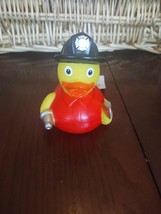 Firetruck Floatable Rubber Ducky-Brand New-SHIPS N 24 HOURS - $18.69