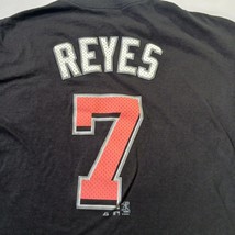 Majestic MLB Miami Marlins Reyes #7 Men's XL Black Cotton Short Sleeve T-Shirt image 11
