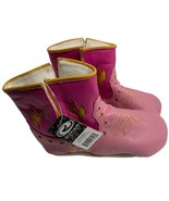 Roper Prewalker Size Large 12 18 months New Pink Cowboy Boots Leather Up... - £15.00 GBP