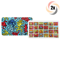 2x Trays Keith Haring Exclusive Glass Smoking Rolling Tray | Variety Mix... - $105.47