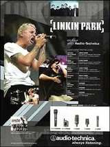 Linkin Park Chester Bennington 2004 Audio-Technica ad microphone advertisement - $4.01