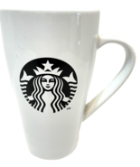 Starbucks Coffee Mug Tea Cup Black Mermaid Siren Logo Tall Ceramic 18oz - $17.44