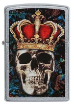 Zippo Lighter - Skull King Street Chrome - 49666 - $22.46