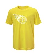 NFL Tennessee Titans Boys Screen Logo T-Shirt Short Sleeve Medium Neon Y... - £6.96 GBP