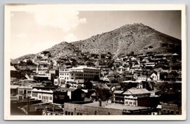 Bisbee AZ Arizona RPPC Birds Eye View Hillside Town Buildings Photo Postcard G45 - £15.42 GBP