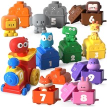 Toddler Toys - 20 Pcs Montessori Learning Toys For 1 2 3 Year Old, Train Animal  - £30.29 GBP