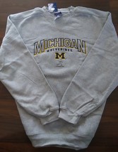 Reebok University of Michigan Football Heisman Hoodie Sz Large in Grey - $37.35