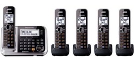 Panasonic KX-TG385SK Link2Cell 5 Cordless Phone Set with Answering System Nice! - £51.02 GBP