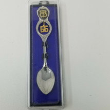 Souvenir Spoon Highway US Route 66 Collector Vintage Bubble Enamel Metal - £8.59 GBP