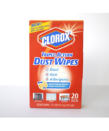 1 Clorox Triple Action Dust Wipes Discontinued HTF 20 Wipes Faded Box - £23.77 GBP