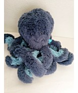 Manhattan Toy Navy Aqua Blue Octopus Plush Curling Tentacles Stuffed Ani... - £16.33 GBP