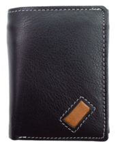 Genuine Leather Men&#39;s Trifold Wallet with RFID Blocking Leather Wallet - $16.50