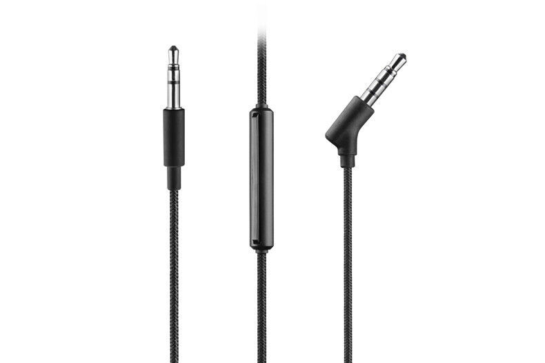 Nylon audio cable with mic For Philips SHP9500 SHL5505 SHL5707 SHL5705 headphone  			