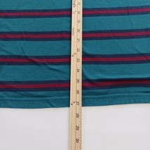 No Boundaries Crewneck Men’s Green & Red Stripes T-Shirt Size S (34-36) image 13
