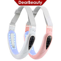 EMS Double Chin V Shape Lift Belt Facial Lifting Massager Face Slimming Vibratio - $39.99