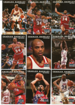 Charles Barkley 1992 Skybox Usa Basketball 9-CARD SET-CARDS #1 Thru #9 - £7.44 GBP