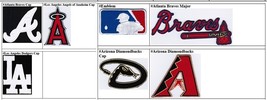 MLB Arizona Diamondbacks Atlanta Braves Los Angeles Iron On Embroidered ... - $9.99