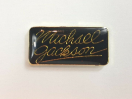 Michael Jackson Enamel Pin Vintage 80s Signature Lapel Backpack Hat Tie Tac - £3.12 GBP