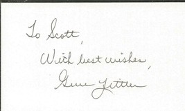 Gene Littler Signed 3x5 Index Card 1961 US Open Champ HOF 1990 w/ Inscri... - £15.49 GBP