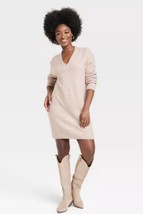 Universal Thread Women&#39;s Long Sleeve Sweater Dress Size XL Gray - £13.54 GBP