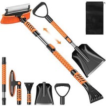 42&quot; Ice Scraper and Extendable Snow Brush Detachable Snow Scraper Emerge... - $94.14