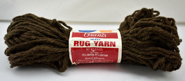 Vintage Grant&#39;s Rayon Cotton Heavy Rug Yarn - 1 Skein Color Wood Brown - $6.60