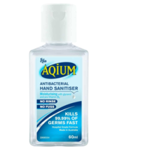 Aqium Anti-bacterial Hand Sanitiser in a 60mL - $66.51