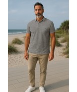 RALPH LAUREN POLO Pony Shirt Men&#39;s L Blue Striped Short Sleeve Collared ... - $314.05 MXN