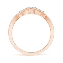 ANGARA Lab-Grown Ct 0.26 Diamond Crossover Promise Ring in 14K Solid Gold - £514.86 GBP