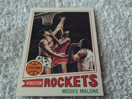1977 / 78 Topps Moses Malone # 124 Rockets Nm / Mint Or Better !! - £31.41 GBP