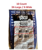 10 Pairs Pillow Paws Non-Skid Slipper Socks Terries 360 imprint, XXXL Wi... - $34.27