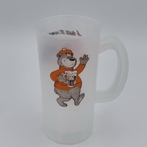 Vintage A&amp;W Bear Plastic Root Beer Drink Mug Handle 22 oz Orange Brown Clear - £15.26 GBP