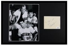 Charlie Sheen VINTAGE Signed Framed 11x17 Photo Display JSA Major League - £119.08 GBP