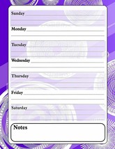 Magnetic Dry Erase Calendar - White Board Planner for Refrigerator - Fra... - £8.64 GBP