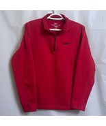 Nike Therma-Fit 1/4 Zip Pullover Men&#39;s Small S Red / Black Embroidered S... - £9.37 GBP