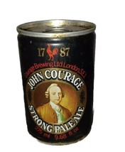 Vintage Pull Tab Beer Can John Courage Strong Pale Ale 9.68 oz. wide sea... - £6.11 GBP