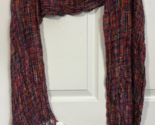 MUCROS WEAVERS Ireland Multicolor Wool Blend Scarf Fringed Ends  ~ 9&quot; x ... - $34.65